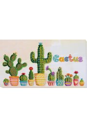 Bead Embroidery Kit on Art Canvas "Cactuses"