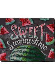 Bead Embroidery Kit on Art Canvas "Sweet summertime"
