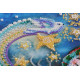 Bead Embroidery Kit on Art Canvas "New year‘s night"