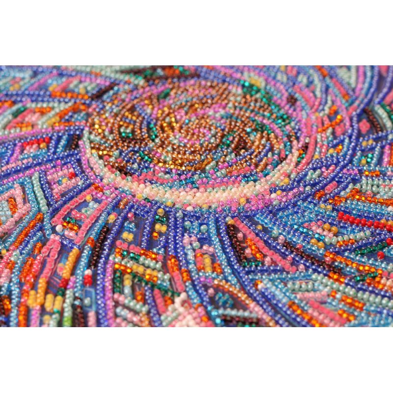 Bead Embroidery Kit on Art Canvas "The awakening of love"