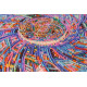 Bead Embroidery Kit on Art Canvas "The awakening of love"