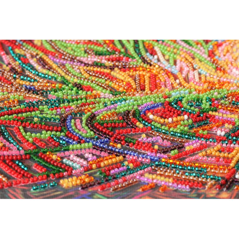 Bead Embroidery Kit on Art Canvas "The awakening of love"