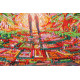 Bead Embroidery Kit on Art Canvas "The awakening of love"