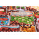 Bead Embroidery Kit on Art Canvas "Gourmet alphabet"