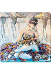 Bead Embroidery Kit on Art Canvas "After the premiere"