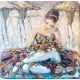 Bead Embroidery Kit on Art Canvas "After the premiere"