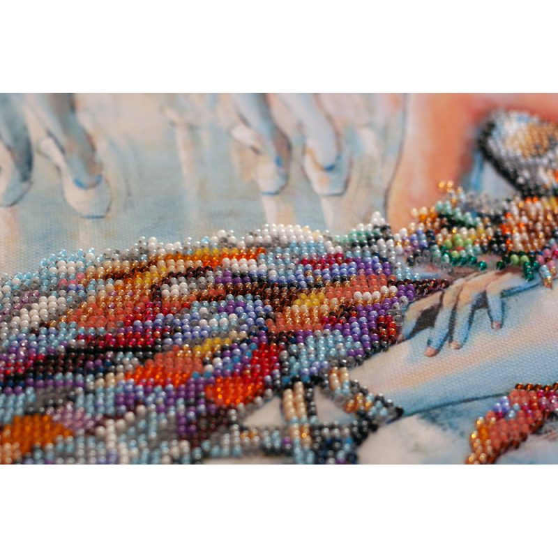 Bead Embroidery Kit on Art Canvas "After the premiere"