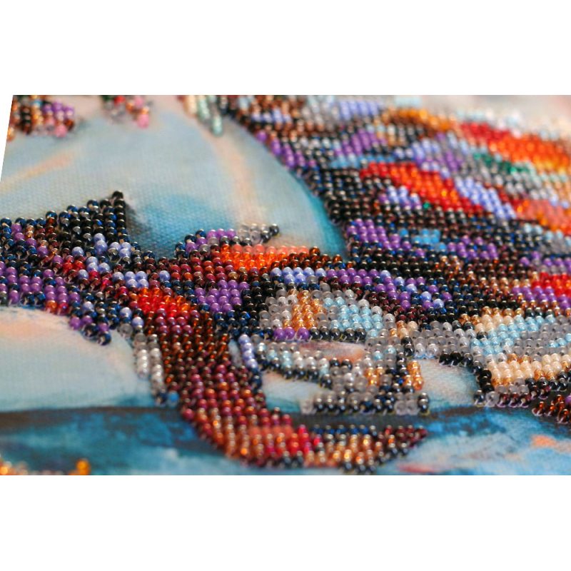Bead Embroidery Kit on Art Canvas "After the premiere"