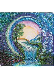 Bead Embroidery Kit on Art Canvas "Crystal spray fly"