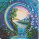 Bead Embroidery Kit on Art Canvas "Crystal spray fly"