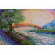 Bead Embroidery Kit on Art Canvas "Crystal spray fly"