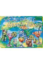 Bead Embroidery Kit on Art Canvas "Cocktail-party"