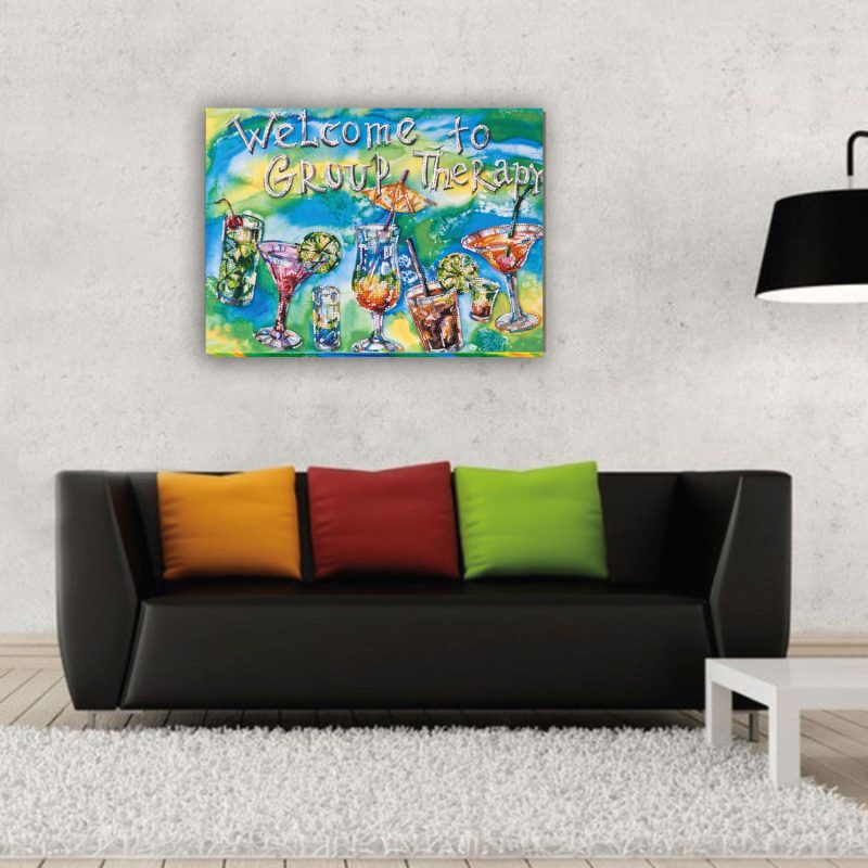 Bead Embroidery Kit on Art Canvas "Cocktail-party"