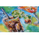 Bead Embroidery Kit on Art Canvas "Cocktail-party"