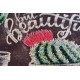 Bead Embroidery Kit on Art Canvas "Life is beautiful"