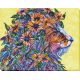 Bead Embroidery Kit on Art Canvas "Sun symbol"
