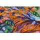 Bead Embroidery Kit on Art Canvas "Sun symbol"