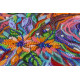 Bead Embroidery Kit on Art Canvas "Sun symbol"