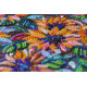 Bead Embroidery Kit on Art Canvas "Sun symbol"