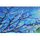Bead Embroidery Kit on Art Canvas "Shining blue"