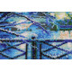 Bead Embroidery Kit on Art Canvas "Shining blue"