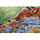 Bead Embroidery Kit on Art Canvas "In grass"