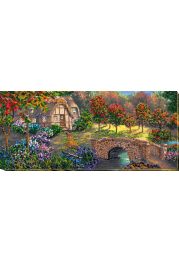 Bead Embroidery Kit on Art Canvas "Bridge"