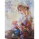 Bead Embroidery Kit on Art Canvas "Dreaming"