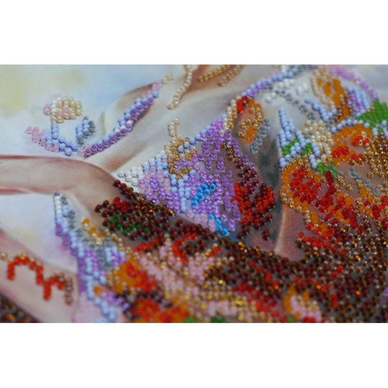 Bead Embroidery Kit on Art Canvas "Dreaming"