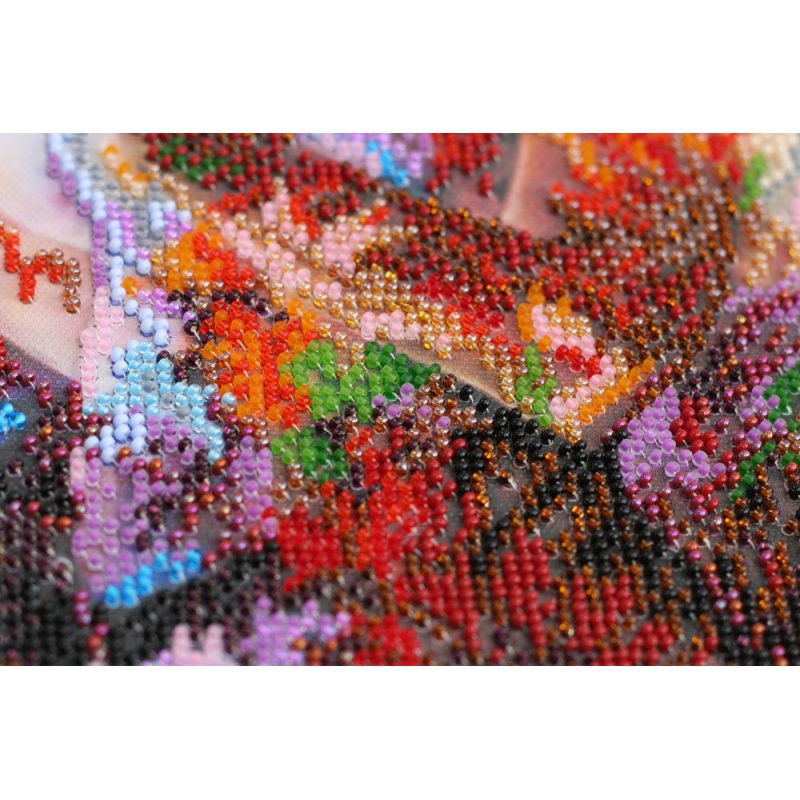 Bead Embroidery Kit on Art Canvas "Dreaming"