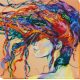 Bead Embroidery Kit on Art Canvas "Playful wind"
