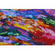 Bead Embroidery Kit on Art Canvas "Playful wind"
