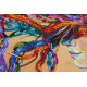 Bead Embroidery Kit on Art Canvas "Playful wind"