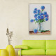 Bead Embroidery Kit on Art Canvas "Blue balls"