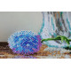 Bead Embroidery Kit on Art Canvas "Blue balls"