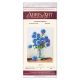 Bead Embroidery Kit on Art Canvas "Blue balls"