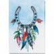 Bead Embroidery Kit on Art Canvas "Horseshoe for good luck"