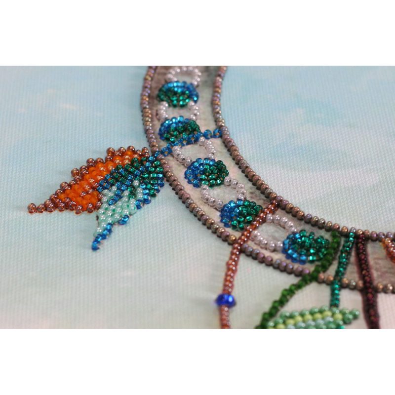 Bead Embroidery Kit on Art Canvas "Horseshoe for good luck"