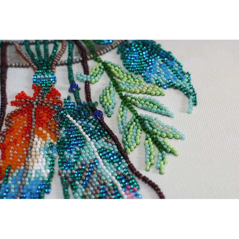 Bead Embroidery Kit on Art Canvas "Horseshoe for good luck"