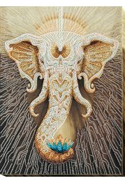 Bead Embroidery Kit on Art Canvas "White"