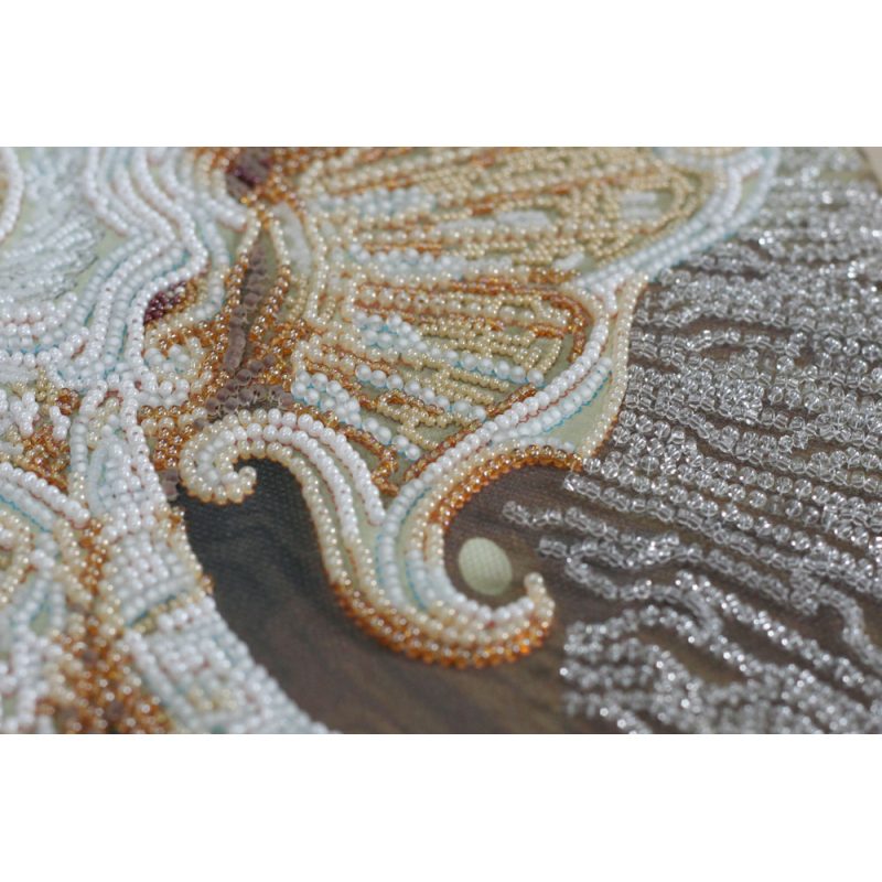 Bead Embroidery Kit on Art Canvas "White"
