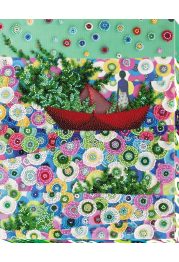 Bead Embroidery Kit on Art Canvas "Spring is coming - spring is the way!"