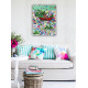 Bead Embroidery Kit on Art Canvas "Spring is coming - spring is the way!"