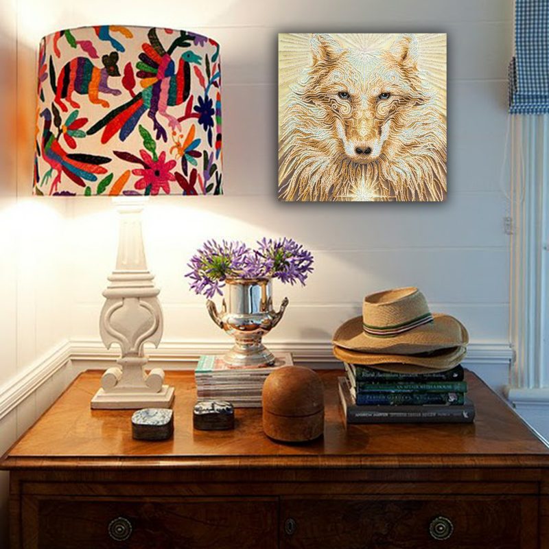 Bead Embroidery Kit on Art Canvas "Leader"