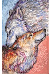 Bead Embroidery Kit on Art Canvas "The tenderness"