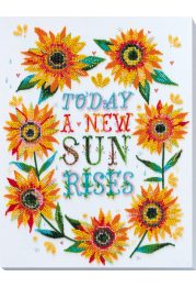 Bead Embroidery Kit on Art Canvas "Little suns"