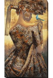 Bead Embroidery Kit on Art Canvas "Day flicker"
