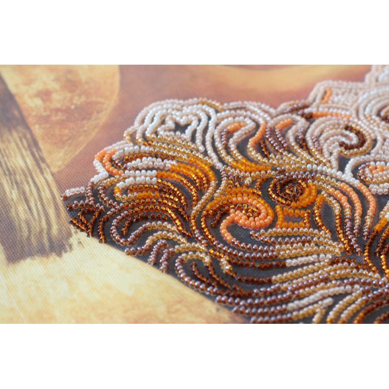 Bead Embroidery Kit on Art Canvas "Day flicker"