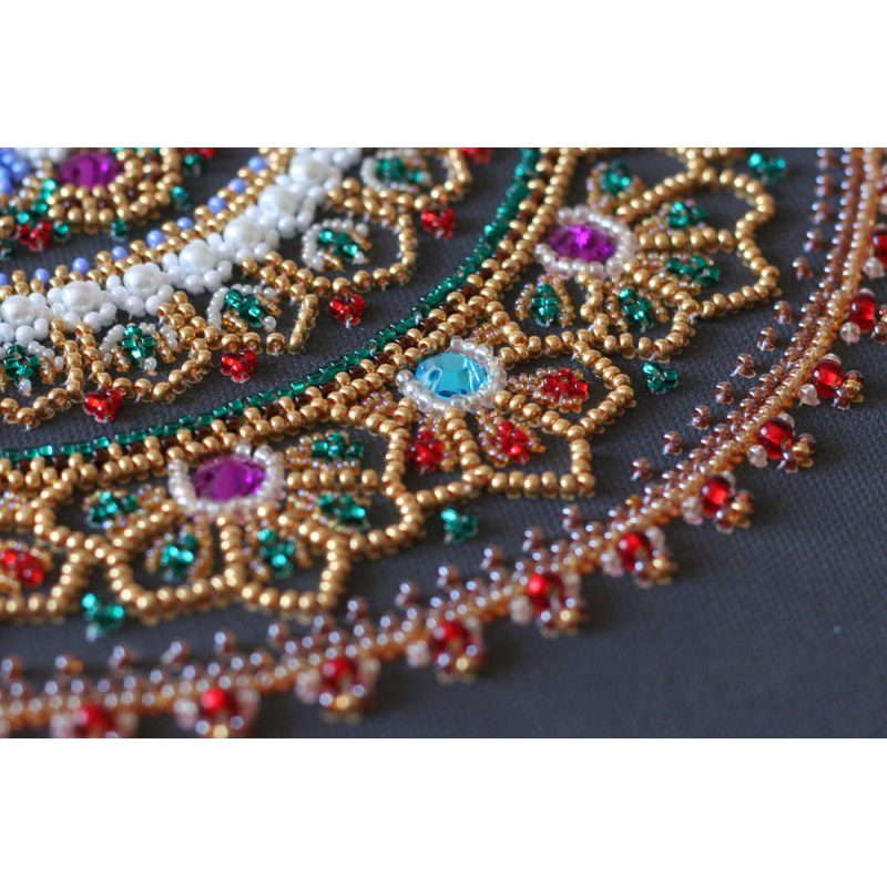 Bead Embroidery Kit on Art Canvas "Mandala"