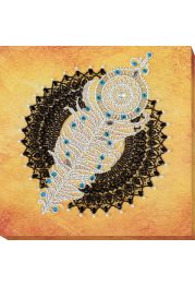 Bead Embroidery Kit on Art Canvas "Easy breath"